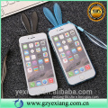 New products 2016 special design of rabbit ears tpu cover case for iphone 4 soft tpu back cover case